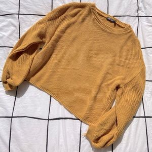 Nasty Gal Cropped Knit Sweater